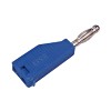 Banana plug with integrated socket