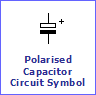 Polarised Capacitor Circuit Symbol